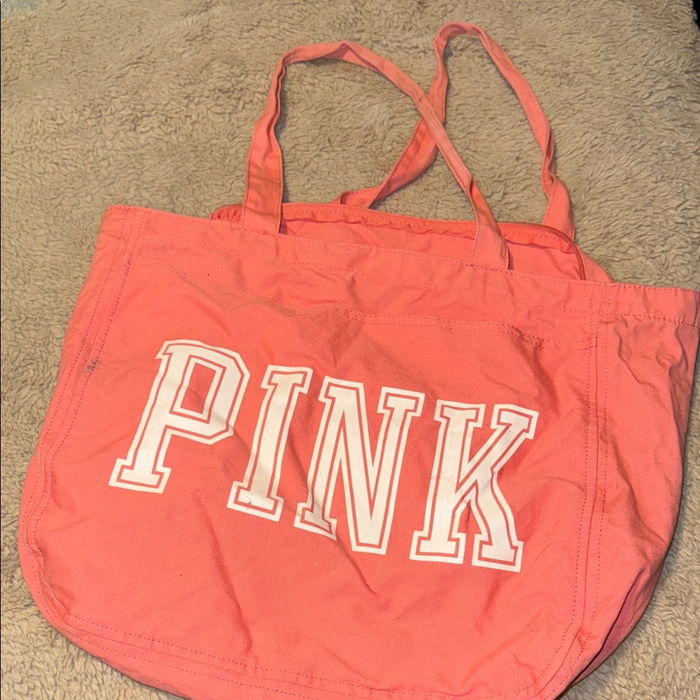 PINK Victoria's Secret Tote Bag - Vibrant Pink